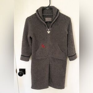 DISNEY/BAREFOOT DREAMS COLLAB - Kids Pajama Robe  Charcoal Gray Sz 4T *SOLDOUT